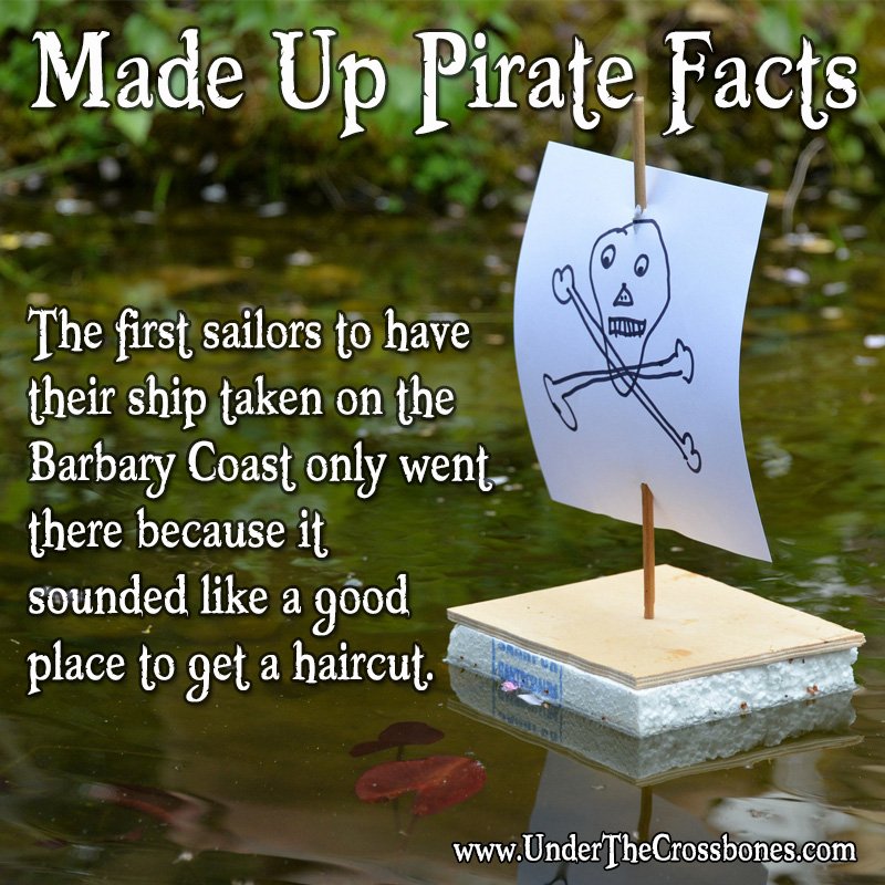 You'll notice there were no ladies visiting the Salonary Coast.

#Pirates #barbershop