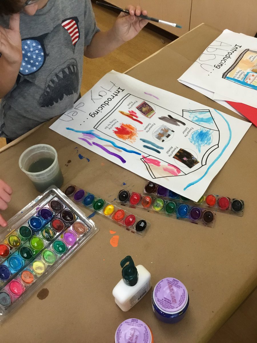 flomunchkins's tweet photo. Finding more out about each other and learning how to use watercolour paints https://t.co/r4dn1pRVp8