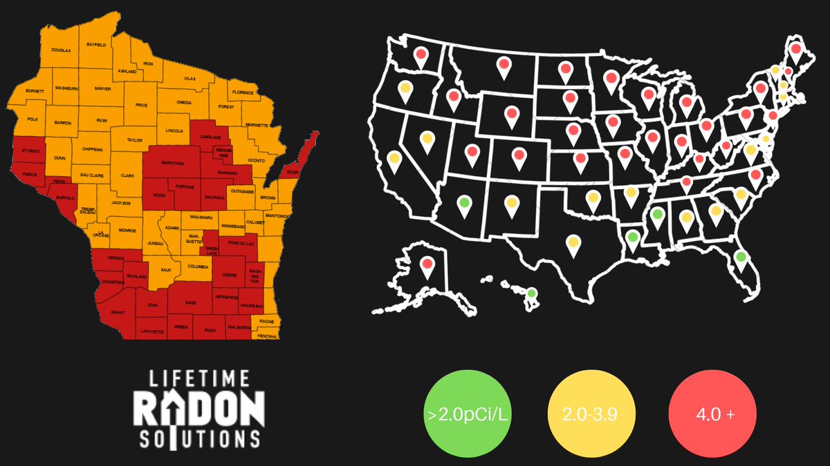#Radon gas is prevalent throughout the United States. If you have not had your home tested for radon, now is the time! Radon testing is inexpensive, fast, and painless. Call us today to set up a professional test or to buy a charcoal testing kit. #whyriskit