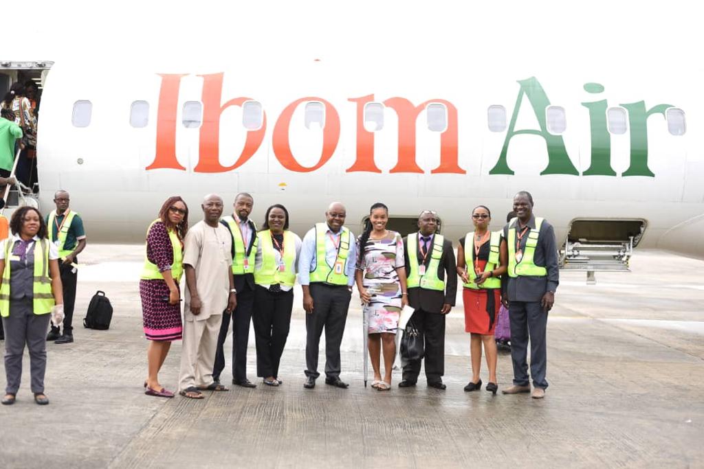 ibomairlines's tweet photo. On Tuesday 10 September 2019, Ibom Air carried our 50,000th passenger, Ms Ruth Nsaka! Turns out that she was a first time Ibom Air traveler! Read more details of this great moment: https://t.co/71D6vsQ1w3
#IbomAir #Uyo #AkwaIbom #lagos #lagosnigeria #flyibom https://t.co/y1UkeKAVjF
