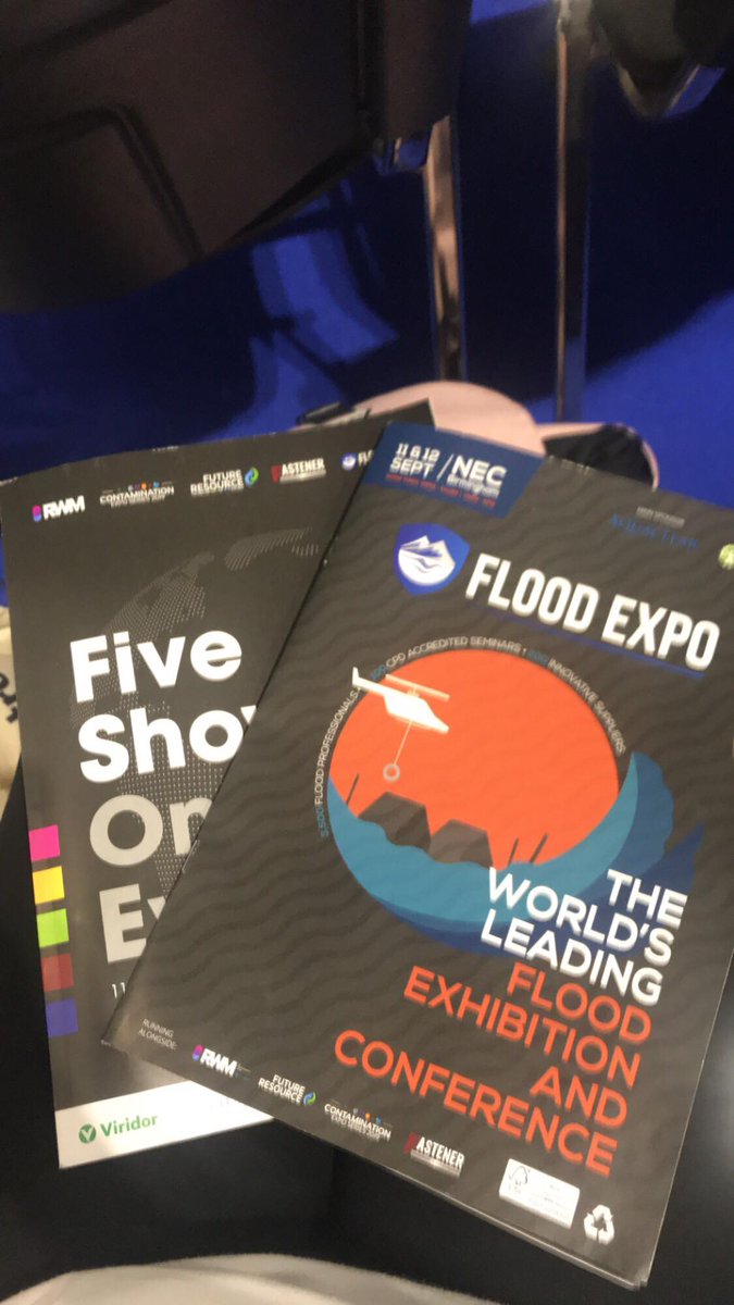 Fantastic first day at @floodexpo in #Birmingham. Lots of fascinating stalls and excellent seminars to learn, network and experience from the best in the industry- particularly #communityresilience #insurance and #propertyfloodresilience