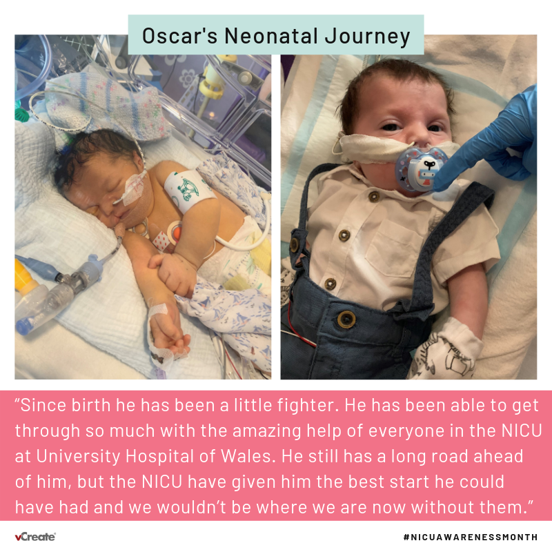 vCreateNICU's tweet photo. It's week two of #NICUawarenessmonth and we are grateful to all the parents who have been in touch wanting to share their photos and NICU experience to help raise awareness. Today we hear from Oscar’s mum, Bryony 💜 #LittleFighters #LoveYourNHS #SCIPS https://t.co/RbJQQIVcYd