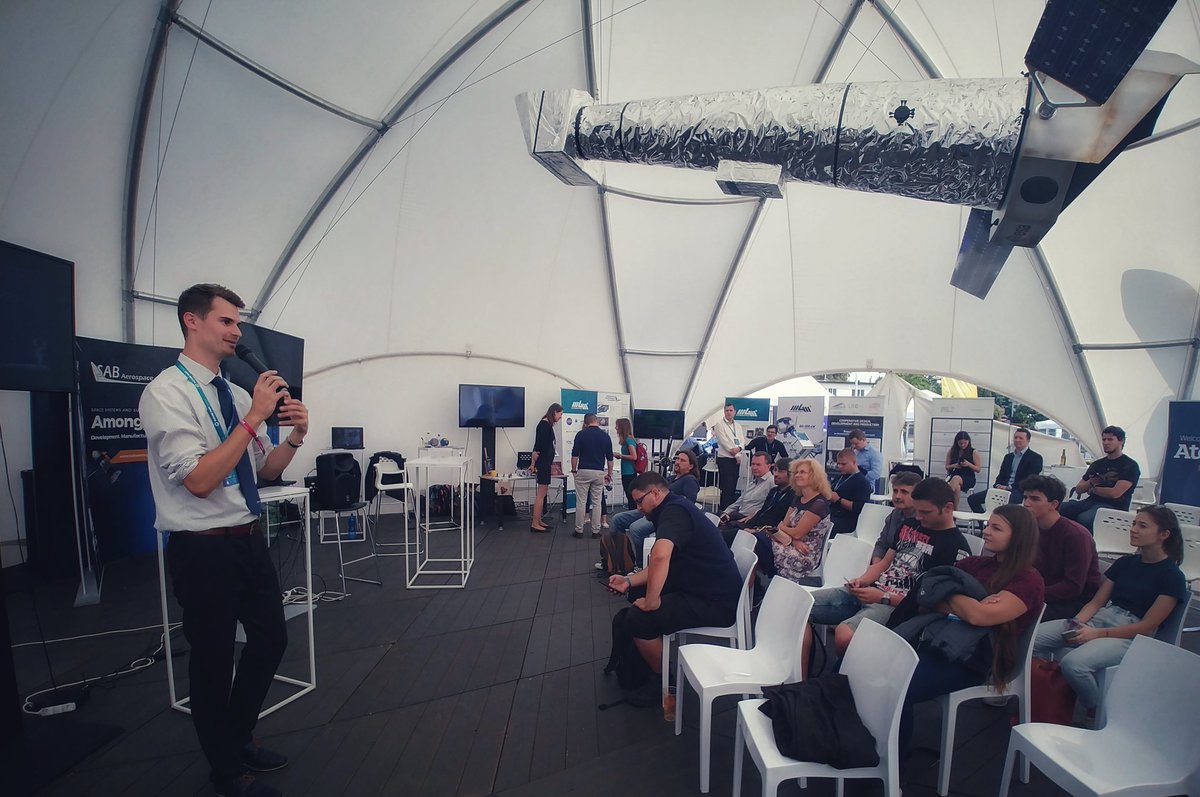 Under Athena's wings: I talked about Space vision of the Czech Republic at Space stage on Future Port 2019 in Prague (colleague of mine Jan Spratek on the picture) @esa @EU_GNSS #SpaceStrategy_CZ @SpacePortal_CZ @FuturePortPRG @ESABICPrague @eserocz