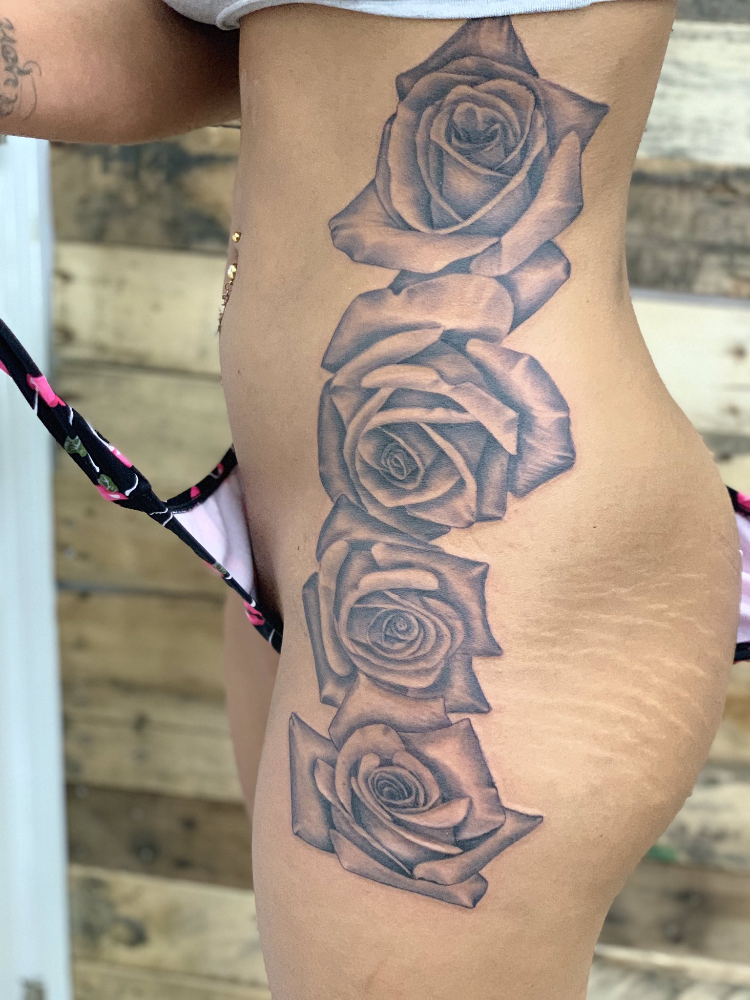 Rose  Thorn Tattoo  Done by inkflowertattoo  Facebook