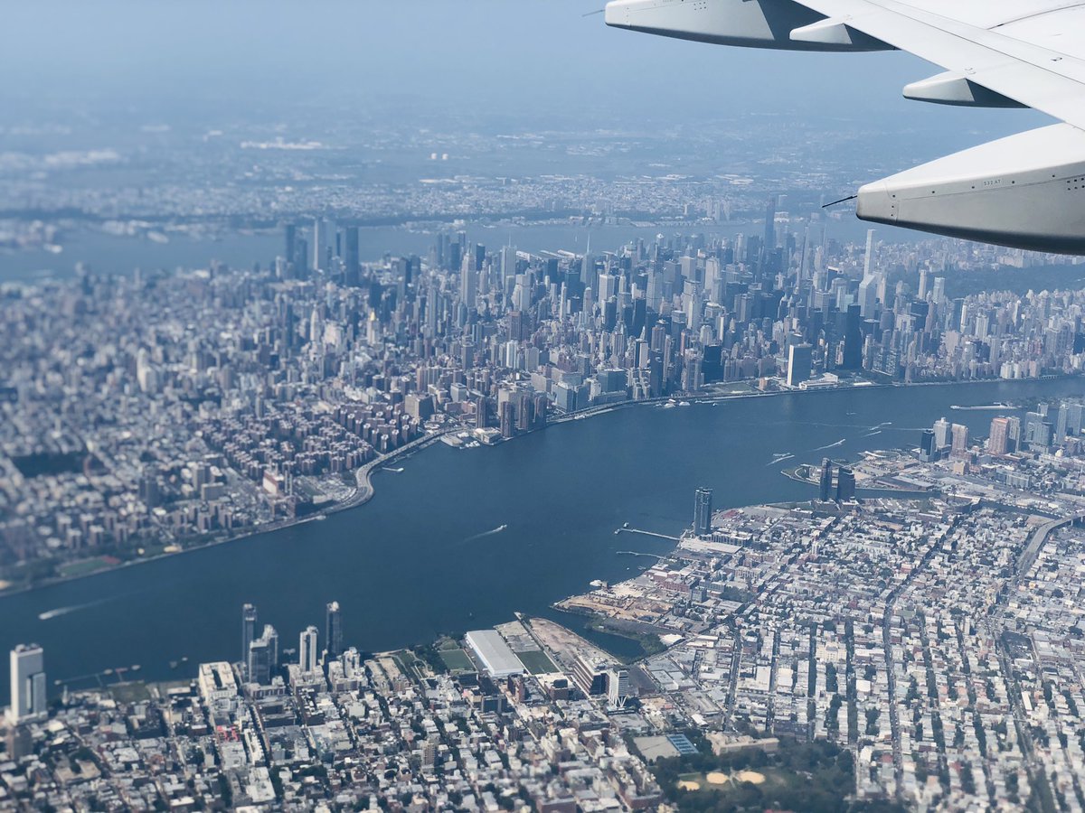 Flying over Manhattan as we descend to land on the early afternoon of 9/11. May God continue to heal this beautiful city, and our nation.