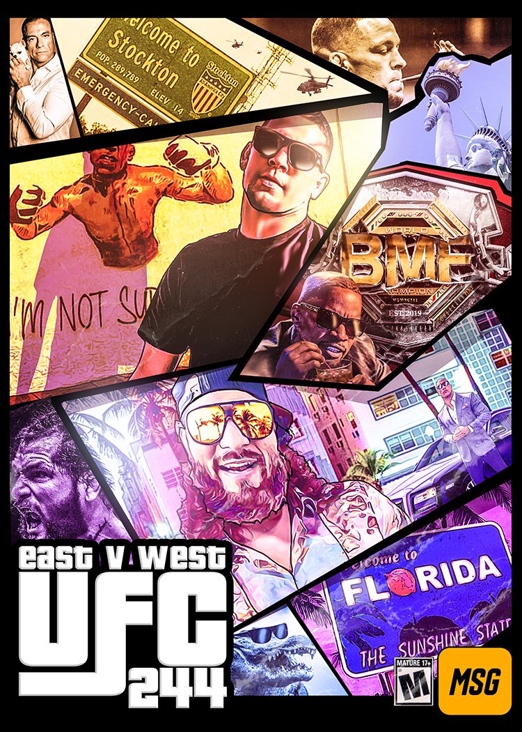 Fun Mashup for #ufc244 <a href="/NateDiaz209/">Nathan Diaz</a> x <a href="/GamebredFighter/">Jorge Masvidal</a>