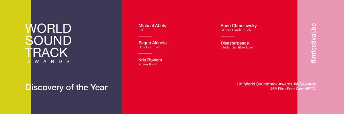 Absolutely delighted to be nominated for 'Discovery of the Year' at the <a href="/WSAwards/">World Soundtrack Awards</a> for my score to <a href="/TheLastTreeFilm/">The Last Tree</a>, especially alongside composers who I greatly admire! 🙂 #WSAwards #TheLastTreeFilm