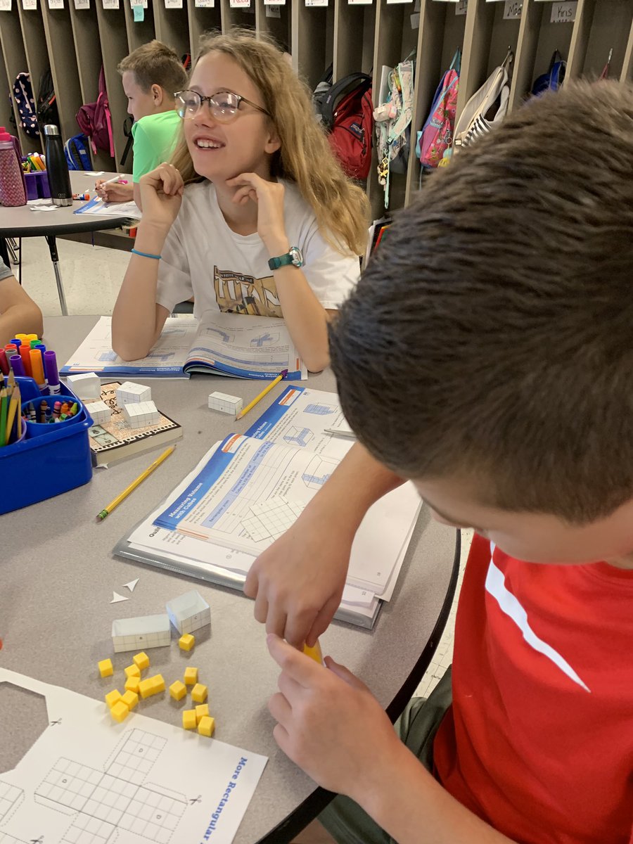 We’re busy estimating &amp; measuring the volume of rectangular prisms this morning!! <a href="/BeulahRalphElem/">Beulah Ralph Elem</a>