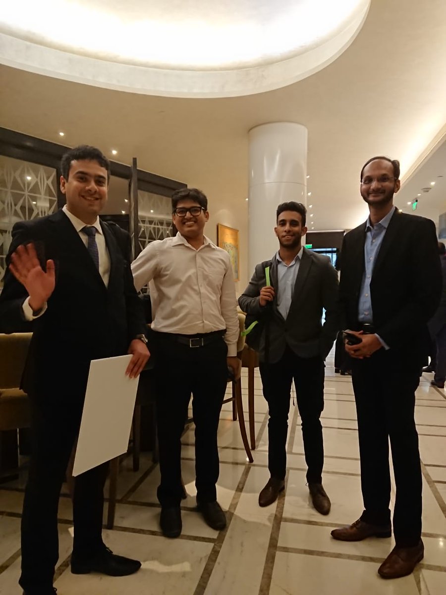 TiEDelhi's tweet photo. Team Nayan, Team Probus, quarter and semi finalists respectively of #LHStartupExpo Elevator Pitch Contest, chilling together. Great to see smiling faces after a grueling competition. 

#ElevatorPitchContest @Lufthansa_India @startupindia https://t.co/b2V9Z3zxNP