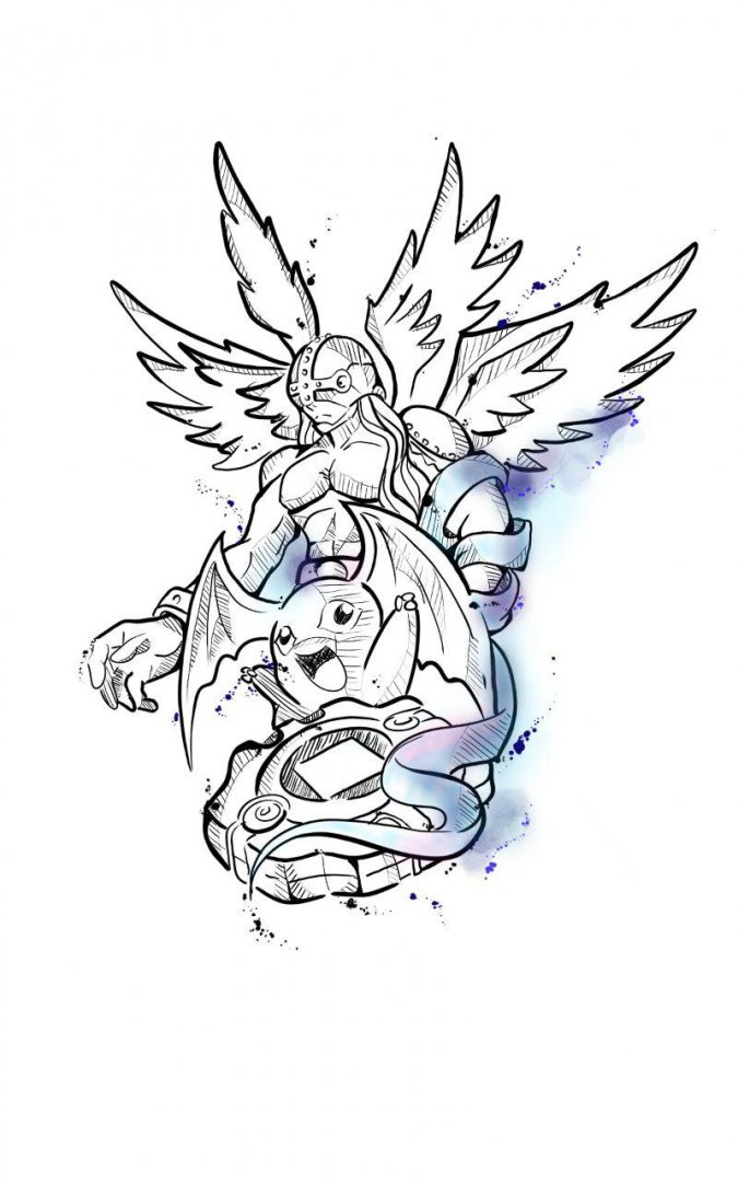 Dann_atila's tweet photo. ARTE DISPONÍVEL
Da série: Infância que me acompanha
#Patamon e sua digievolução #Angemon
________________________________________________
#Digimon #digievolução #aquarela #simpleline
#artoria_tattoo #Danatila #Brasiliatattofestival #artdigital #tattooGama https://t.co/zIXkz83QHm