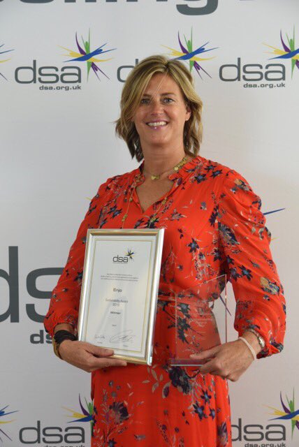 Proud as punch to have won the ‘Sustainability Award 2019’. Thank you so much to <a href="/thedsauk/">Direct Selling Association UK</a> for  recognising our brand in this prestigious way against such strong competition. Feeling utterly delighted!!🎉🥳