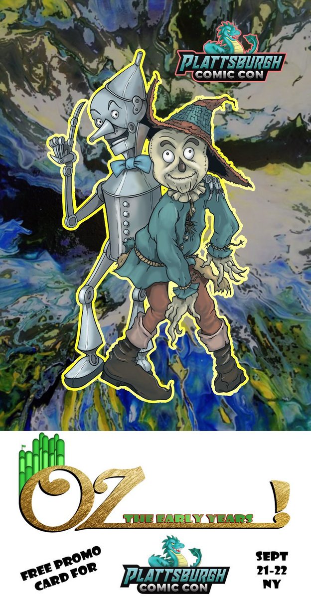 PlattsburghCC's tweet photo. FREE EXCLUSIVE PROMO CARD for Plattsburgh Comic Con Sept. 21-22, 2019 by @rustygilligan  (Table 96) and @Jaymooers1  (Table 95)! Pick them up at Rusty's table!
SALES FLOOR: https://t.co/6bGBqcxtwN
GET TICKETS TO THE SHOW: https://t.co/r4OFtfEA53 https://t.co/FcNG6pRXUf
