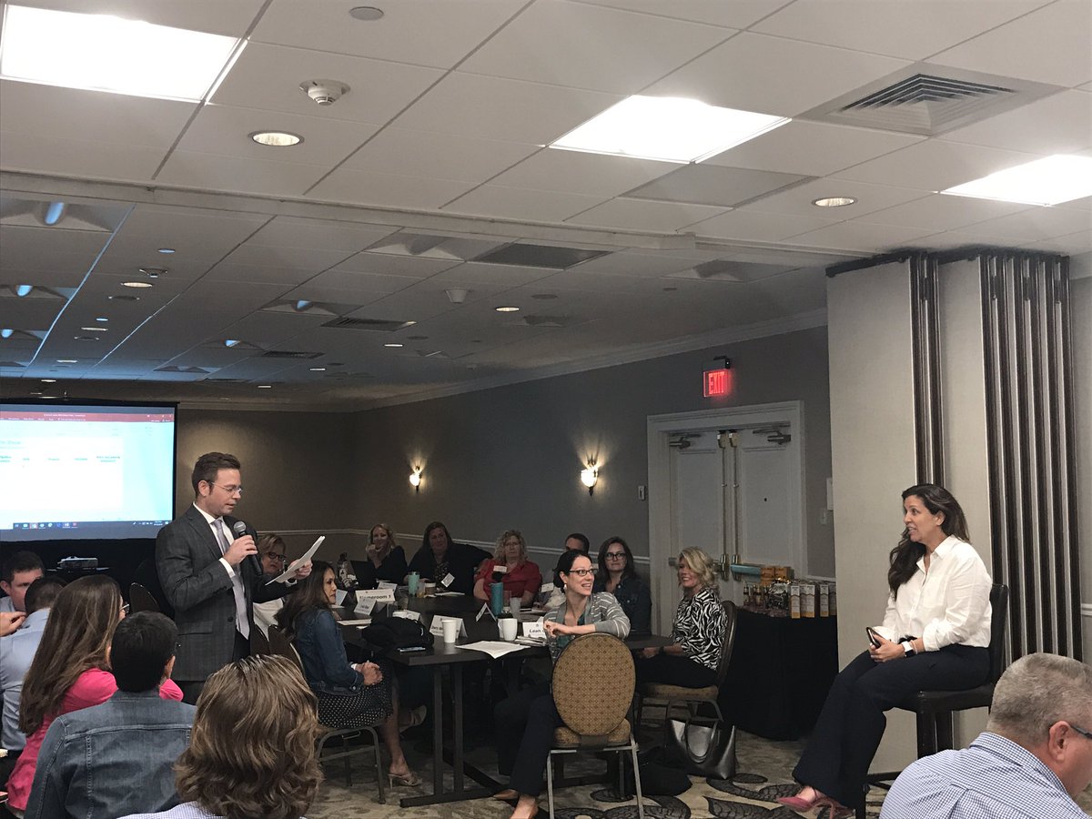 ast_haley's tweet photo. Day 2 recap of #BLFP19– we should add “game show host” to @jason_tyszko title. After a day of learning about #TPM, the Fellows competed in a game to review the workforce development solution by business, for business. @USCCFeducation https://t.co/UFh01kGqmh