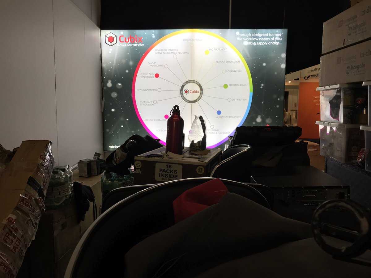 spotandspin's tweet photo. The wheel is up, it’s smooth running from here @IBCShow. 7.C63 https://t.co/wQb95BioMb