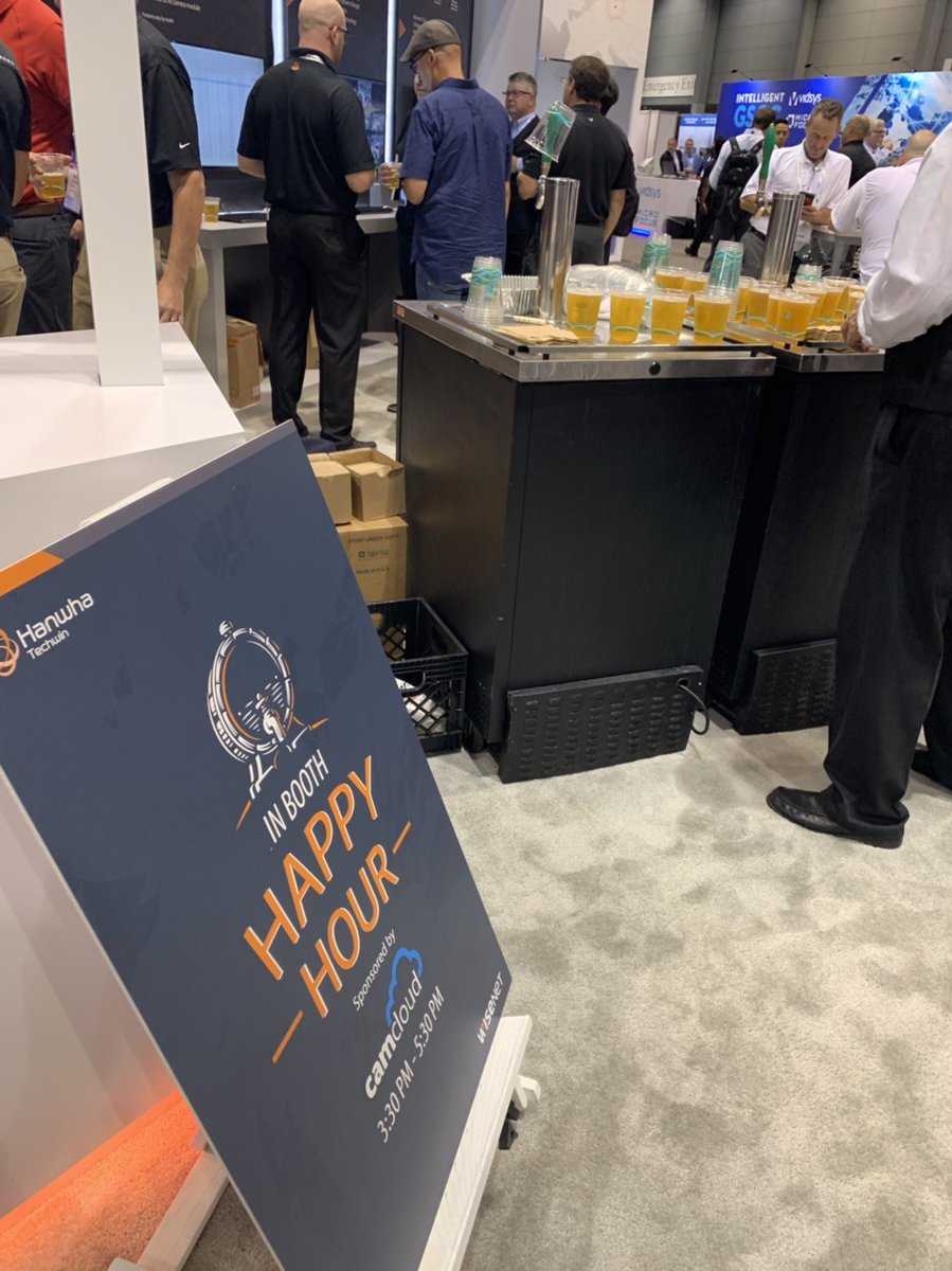 Camcloud's tweet photo. It was great to meet so many of you at our happy hour yesterday at #GSX2019. We are here in our partner @HanwhaAmerica booth #251 on Expo Day 2 and demonstrating our #cloudvideosurveillance solution all day! #videosurveillance #camcloud @ASIS_Intl #GSX https://t.co/brbhIKJpY4