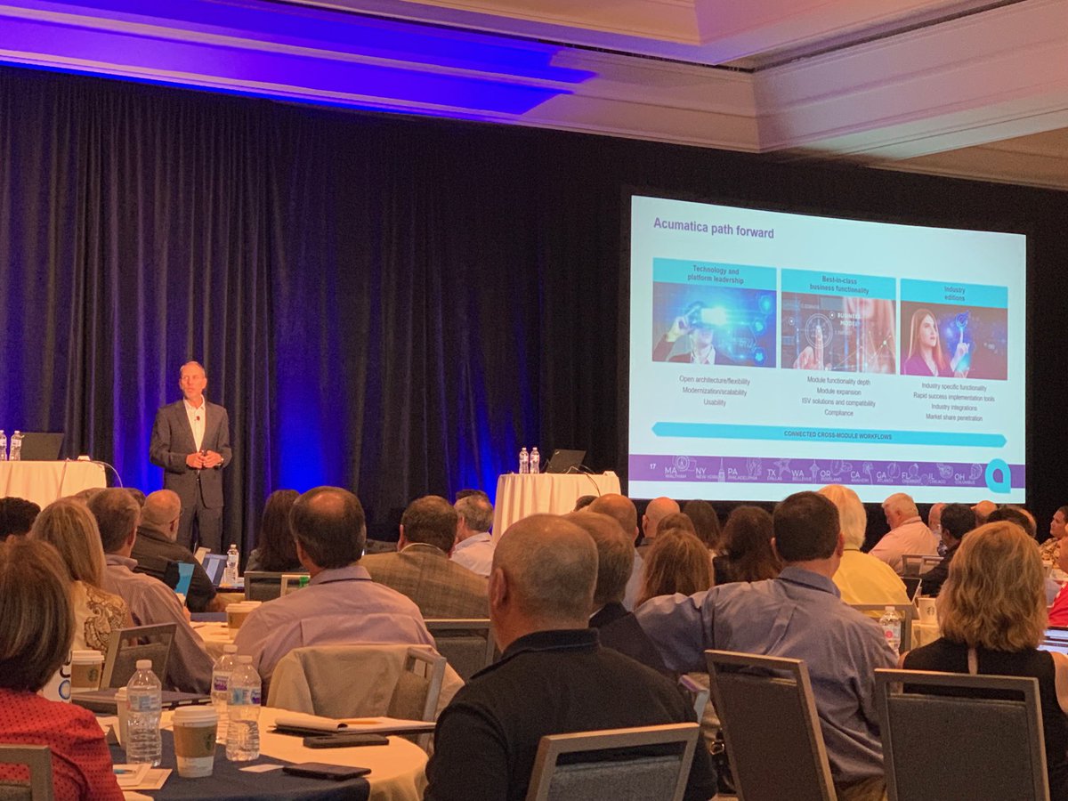 #Acumatica2019R2 <a href="/Acumatica/">Acumatica</a> with ⁦Jon Roskill committing to customer success.