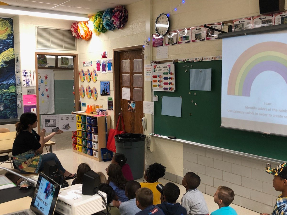 Ms. Smith is promoting art literacy!  Students are engaged in a book and starting off art class the right way!  <a href="/SenecaElem/">Seneca Elementary</a> <a href="/SenecaElemArt/">Art with Ms Smith</a>