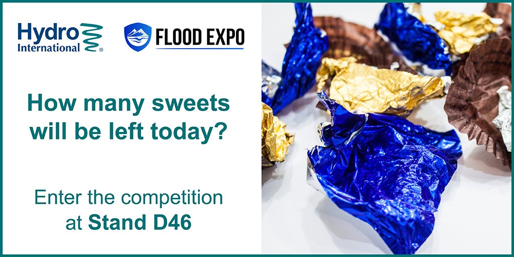 At @floodexpo today?  Have you entered our competition to guess how many sweets 🍬 will be left in our Hydro-Brake at the end of the day?  Pop along to our stand (D46) to enter 👉 Check out our flood prevention &amp; flood warning systems too.bit.ly/2KK9JdQ