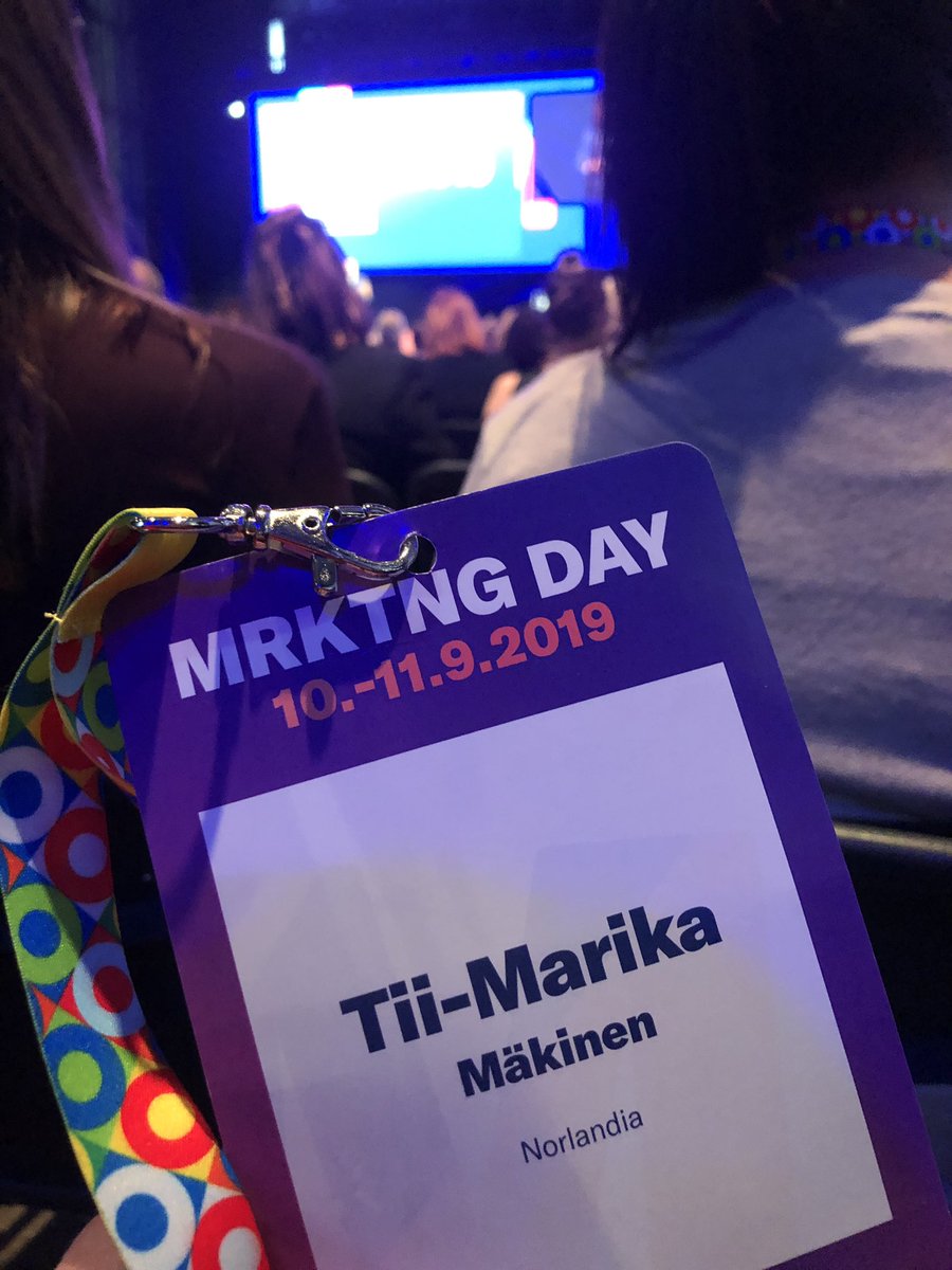 Huikea MRKTGN Day takana ja takkiin tarttui paljon sulateltavaa. Nyt täytyy vain keksiä keinot, miten tuodaan ajatukset käytäntöön. #mrktngday2019