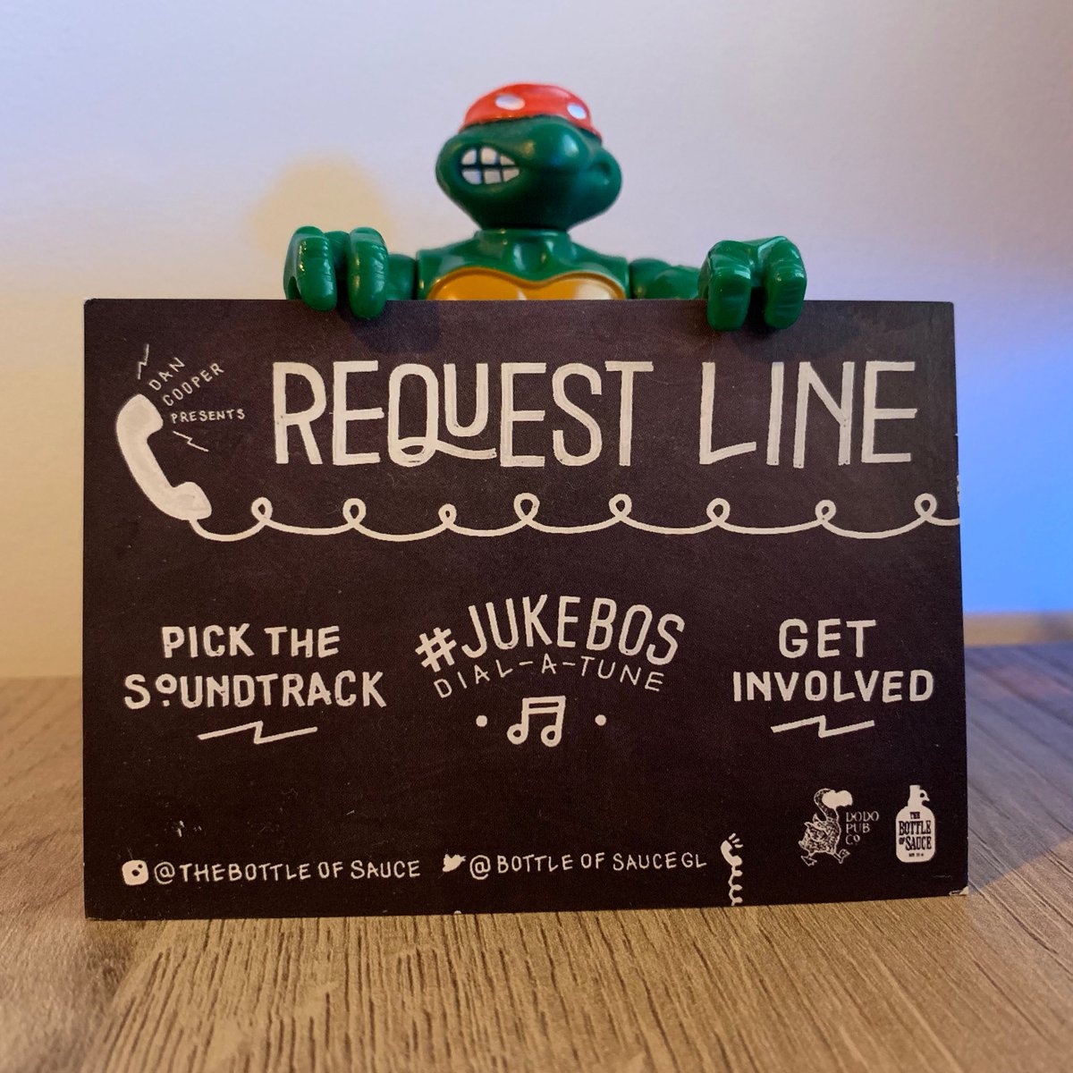djdancooper's tweet photo. Back on the REQUEST LINE this Friday Night from 8pm at @bottleofsauceGL #jukebos
https://t.co/JeFuusDuJu https://t.co/Z8qZquG5TQ