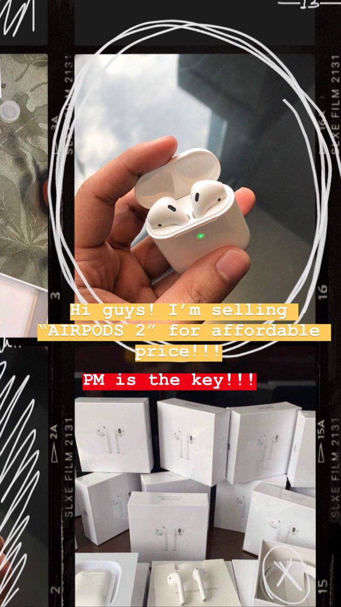 im_encaaat's tweet photo. "Airpods 2" 
🥀Original Equipment Manufacture
🥀Direct from supplier

DM ME!! https://t.co/6rmwcgbqq7