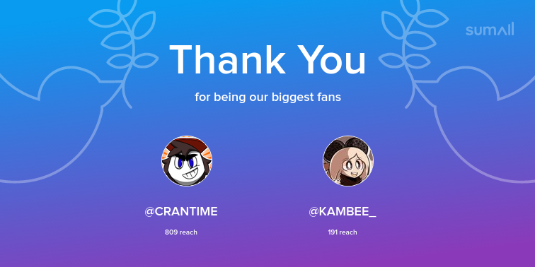 Jiggles_SSBU's tweet photo. Our biggest fans this week: CRANTIME, KAMBEE_. Thank you! via https://t.co/BHsgpyvZfN https://t.co/M80lKElgS5
