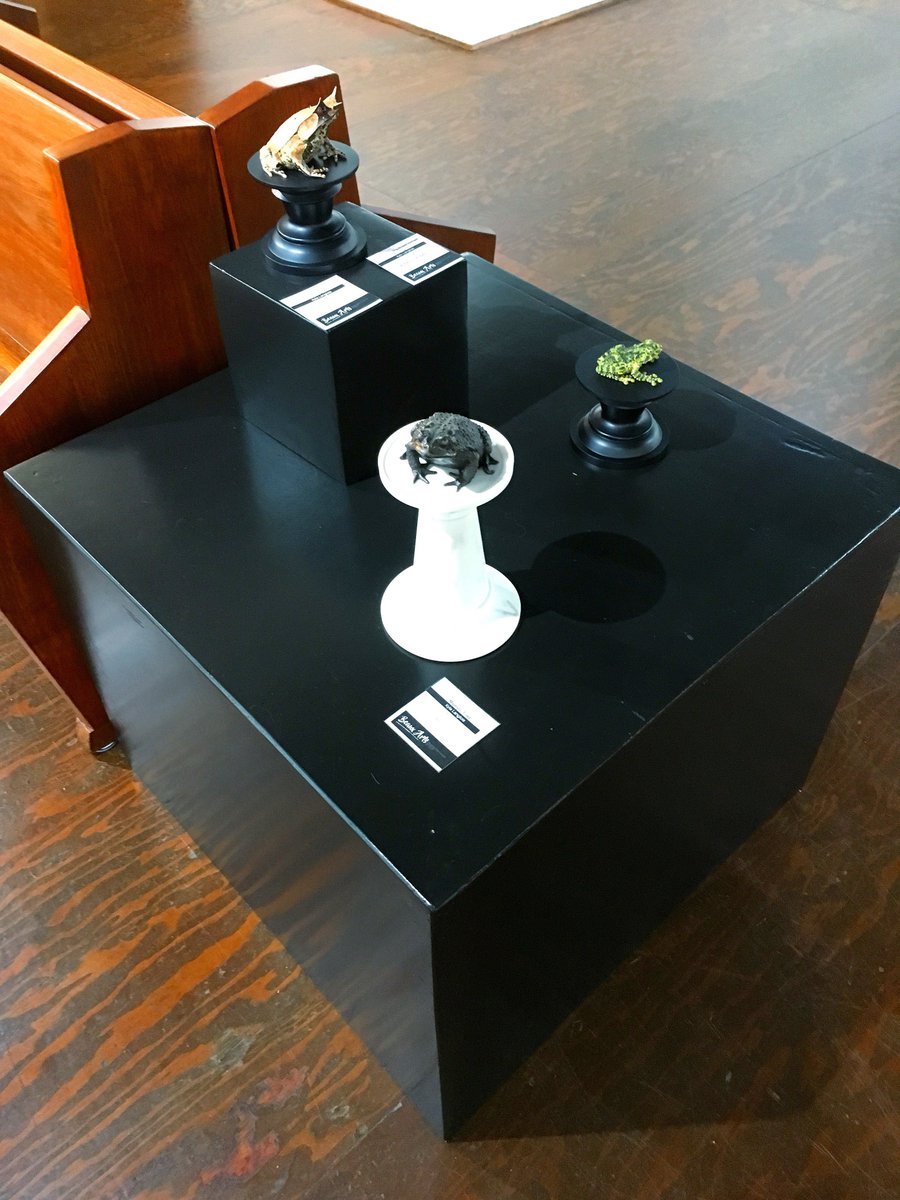 DesignBlush's tweet image. A follow-up from last week -- the finished plinths we helped Beaux Arts Brampton makeover to display sculptures in the gallery.  Sticking within the monochromatic scale of tones and shades from black to white, always allows artwork to pop and be the focus on a wall or a plinth.