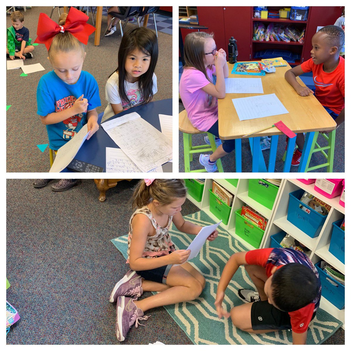 MrsChristian2nd's tweet photo. Sharing our stories with our partners so they can ask questions to help us add details! @FRES117 @kisdlit #eaglesSOAR #kellerliteracy @LucyCalkins https://t.co/cgLnvMncQT