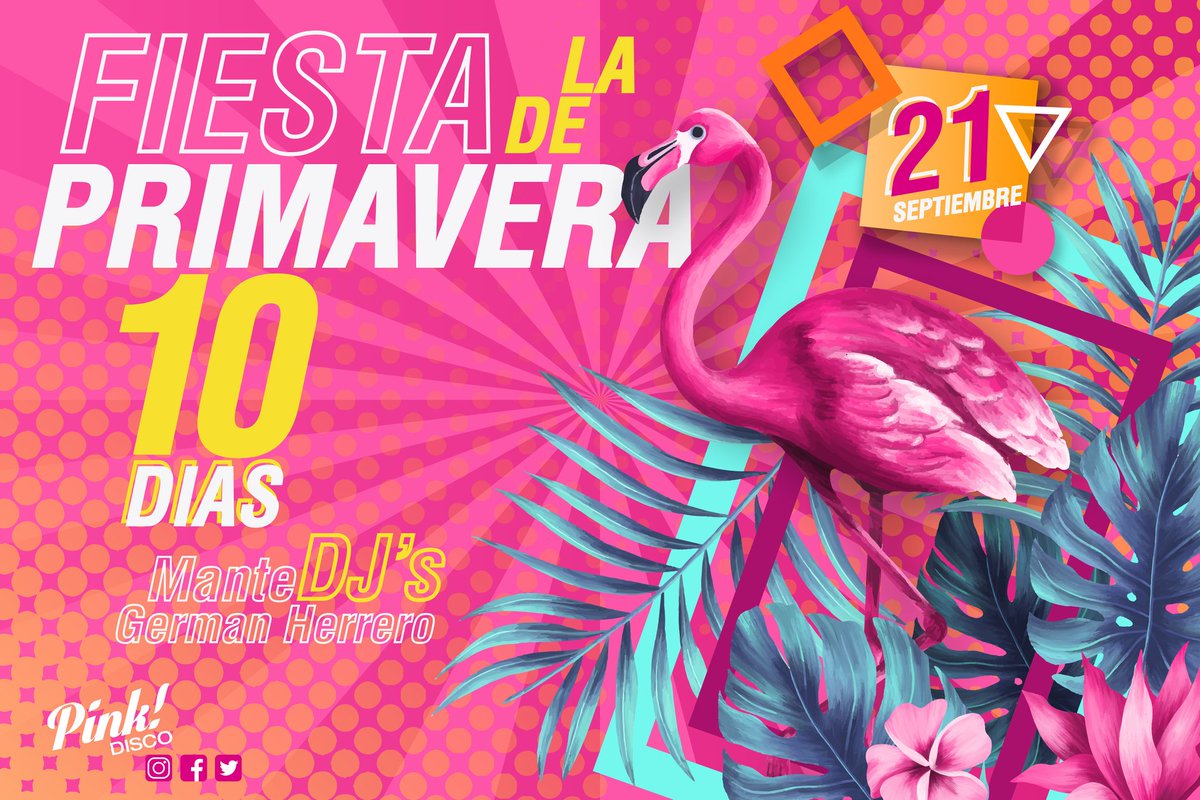 Ladies &amp; Gentleman 💃🕺 iniciamos cuenta regresiva ⏳⏳⏳
.
En 10 días reabrimos con un fiestón 🥳🥳🥳
.
#Sabado21 #PrimaveraEnPink 🏵️🌸🌼
.
#TodosACasbas 🔥🔥🔥