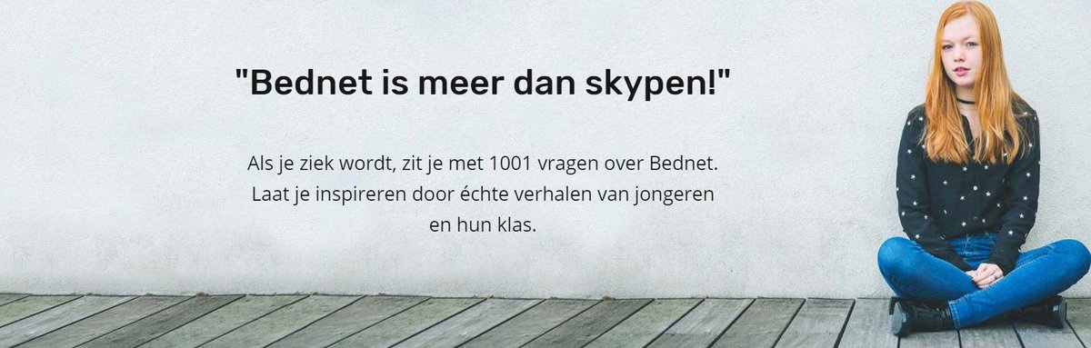 Bednet lanceert een website voor jongeren. Komt dat zien! bit.ly/2lQ1iSF #bednet #elkkindtelt #jongeren #jongerencommunicatie #jeugdinfo <a href="/DeAmbrassade/">De Ambrassade</a>