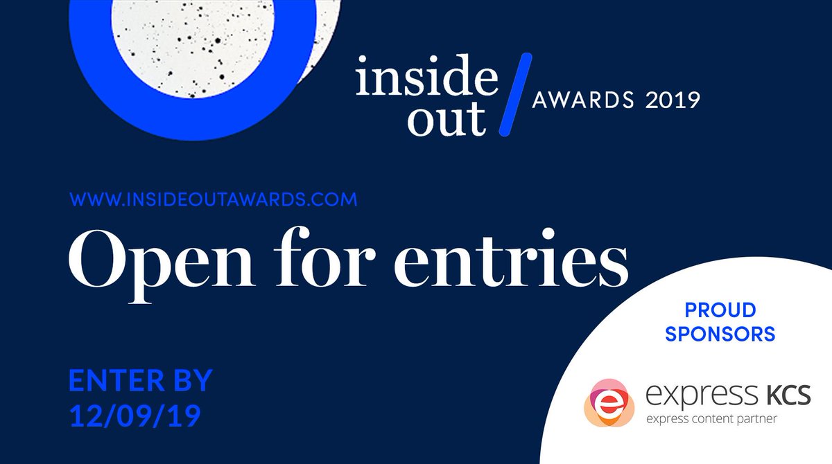 If you're part of the wide innovative #UK's #creative #industry and want to showcase your #inhouse creative #work among your peers, then don't forget to submit your #nominations for the @IOAwards. #Deadline for #entries is 12th September 2019. buff.ly/2Mtv4Jm