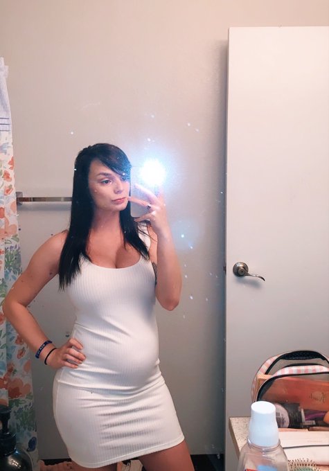 1 pic. I always feel like a fierce goddess w dark hair lol, also peep my photobombing sexy baby daddy