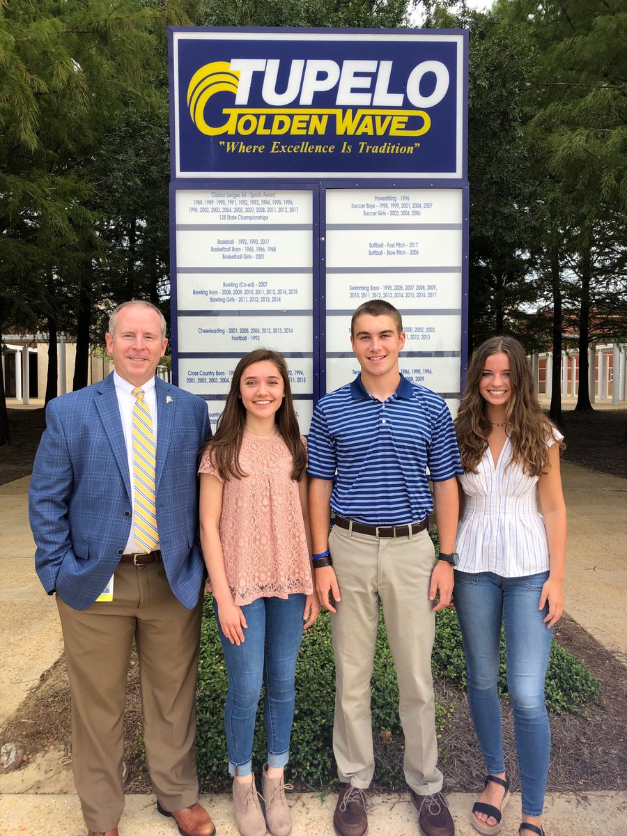 TupeloHigh's tweet photo. Congratulations to our National Merit Semifinalists, Alyssa Brohawn, Nathan Keen &amp; Maury Johnston! You guys rocked it! #GoWave #TPSD https://t.co/jZhLqGiqZ7