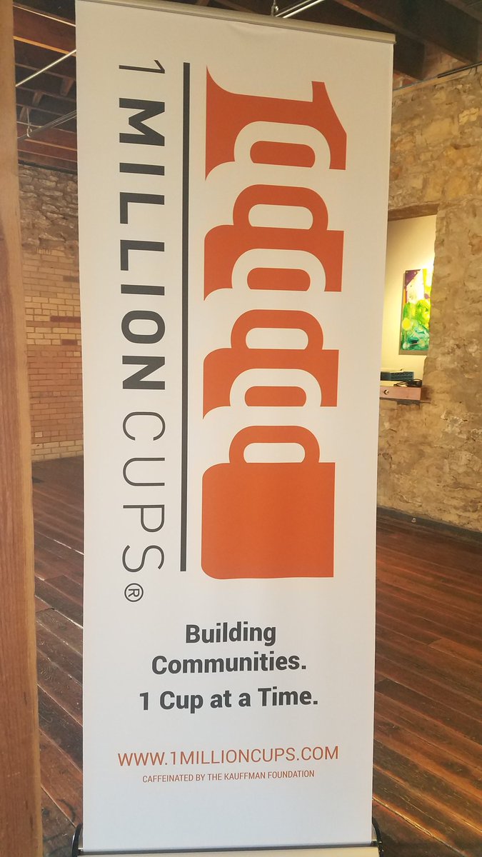 shelpaasch's tweet photo. Excited to be at my first 1 Million Cups @lawrenceks with Delaney &amp; Loew! Need gifts for friends, family or YOU? Best gifts, rubs, world spices, niches &amp; customer service @ecomm_ks #shopsmall #kseship https://t.co/gU8bTDsyYd