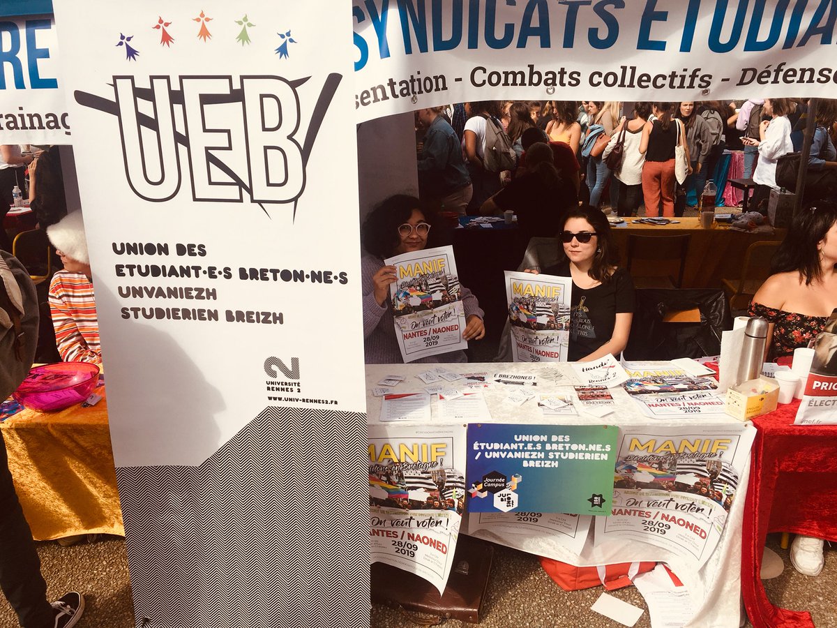 Venez nous rencontrer à la #JourneeCampus à #Villejean #Rennes2 !

Deuit da gejañ ganeomp da #DevezhKampus e #Kêryann #Roazhon2 #Roazhon ! 

#Bretagne #Breizh #Bzh #Bzhg #Brittany #IlleEtVilaine #BrezhonegemSkolVeur