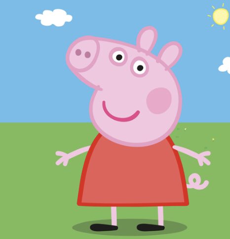 Jayjay8722's tweet photo. CNN intro task - our picture of peppa pig... I honestly cannot tell the difference #bhamaicamp2019 https://t.co/6qULtDJGHN