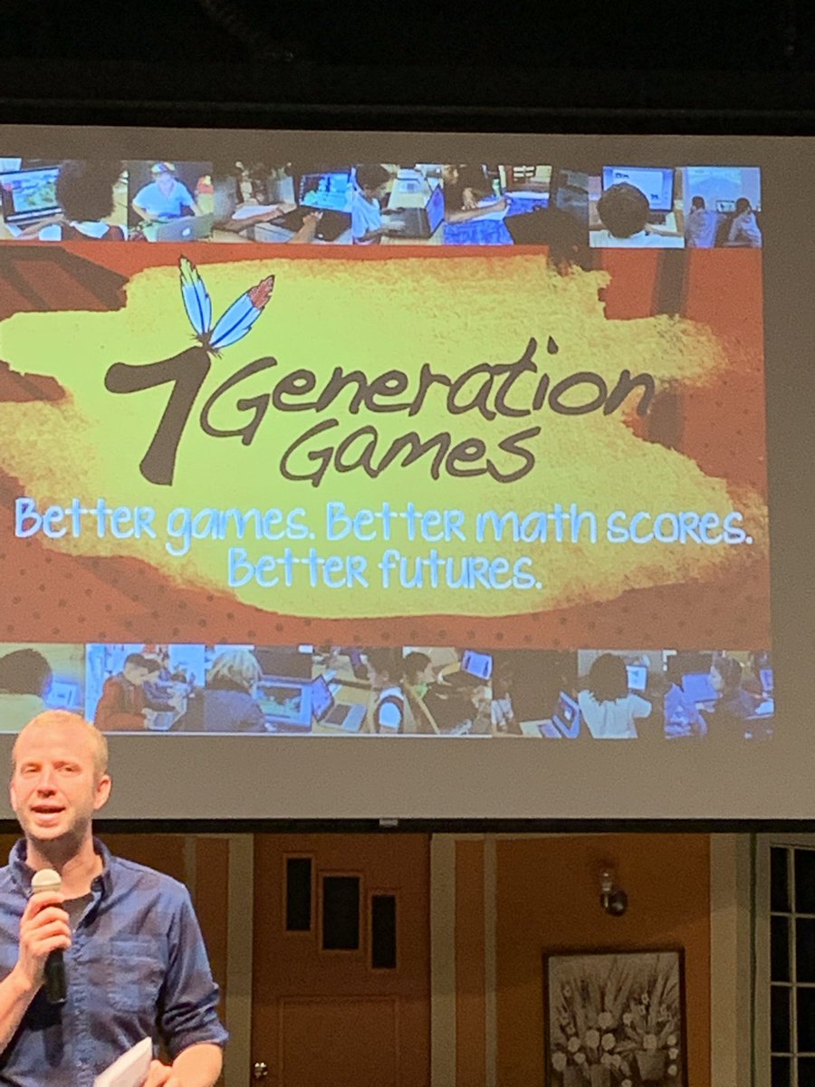 CrystalCoRandy's tweet photo. I don’t know where in the world the good folks at 7 Generation Games learned to put together a presentation....but more people need to learn that style!  Was it 40 slides in 15 minutes?  #loveit #1MCFar https://t.co/nvUQIHg5cV