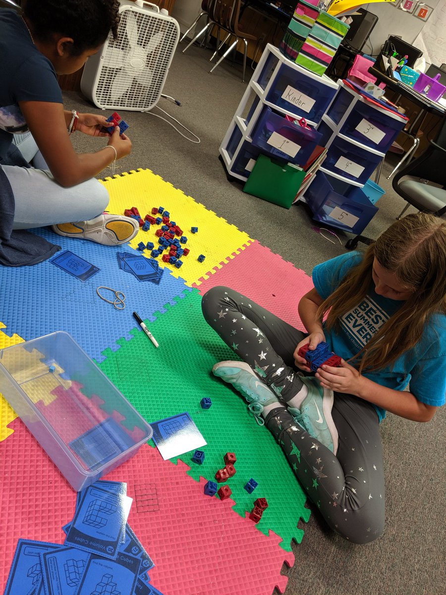 Leah_Erickson82's tweet photo. #FES2019 Building 3D shapes with blocks to really understand volume. So awesome!!! https://t.co/Ntv7D7woKQ