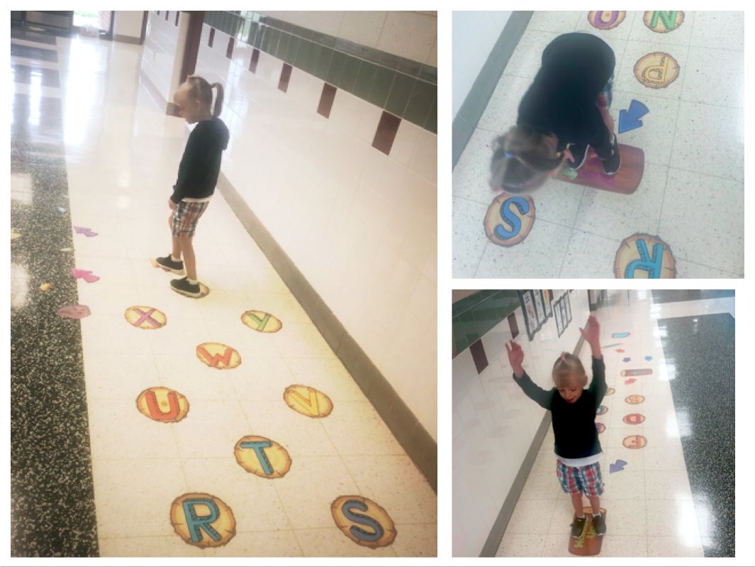 mspia6's tweet photo. Our students have access to the Sensory Path, which uses movements that provide propioceptive and vestibular input to help them refocus and attend to tasks. #LRelem #sensorypath #mindandbodyconnection https://t.co/zF999d5Lv4