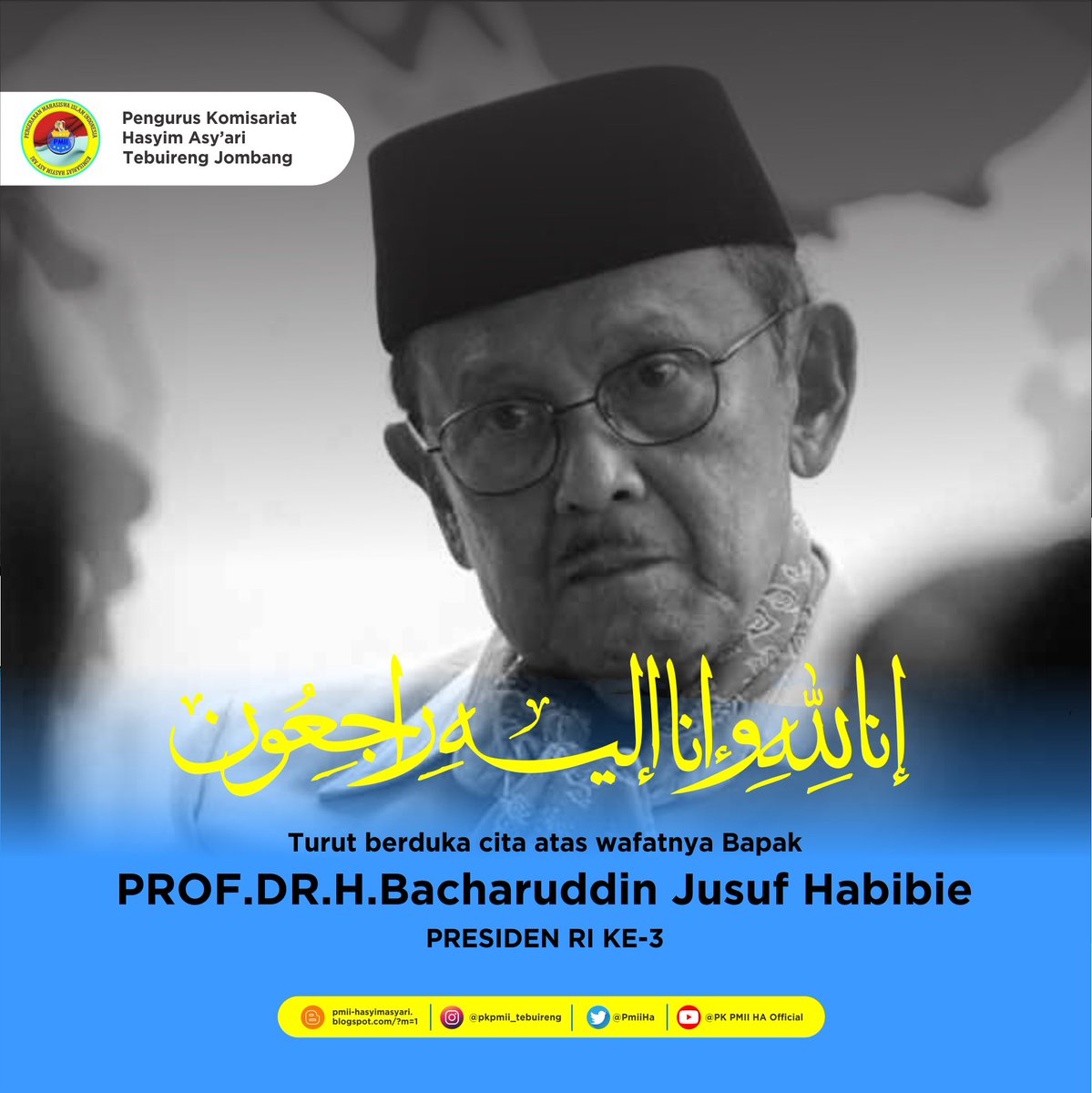 PmiiHa's tweet photo. " dahulu saya sangat takut mati, tapi sekarang tidak, karena ada ainun yang menungguku di sana" - Bj. Habibie

Semoga amal ibadah beliau di terima disisi-Nya dan dipertemukan dengan kekasih di tempat terbaikn-Nya aminnn 🙏 https://t.co/y6LfiTov9K