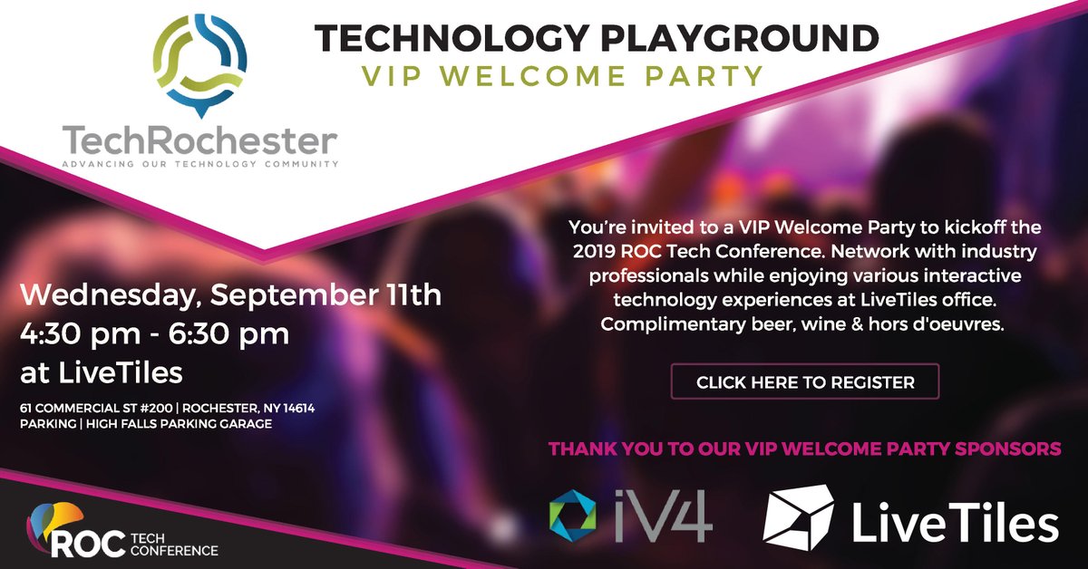 Vuzix's tweet photo. The 2019 #ROC #Tech Conference is here! Vuzix will be demoing later this afternoon at #RTC19 #TechRochester #RochesterNY
#NYC #Networking #AR https://t.co/2egHklovKP