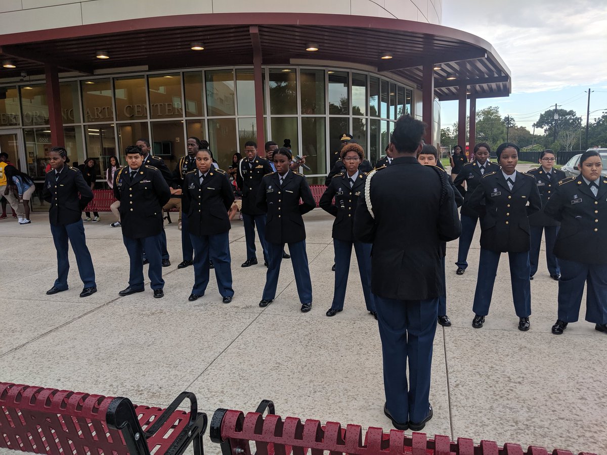 @JackYatesHigh #JROTC Cadets conducting an observance in memory of 9/11 events. #JYIB #learnerprofile #knowledgeable #openminded #caring #reflective