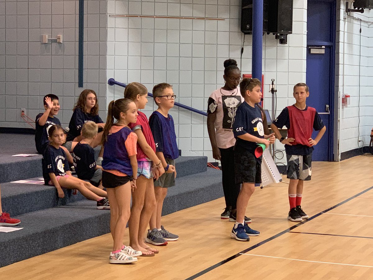 Another student led assembly at CES.... the focus was on collaboration .