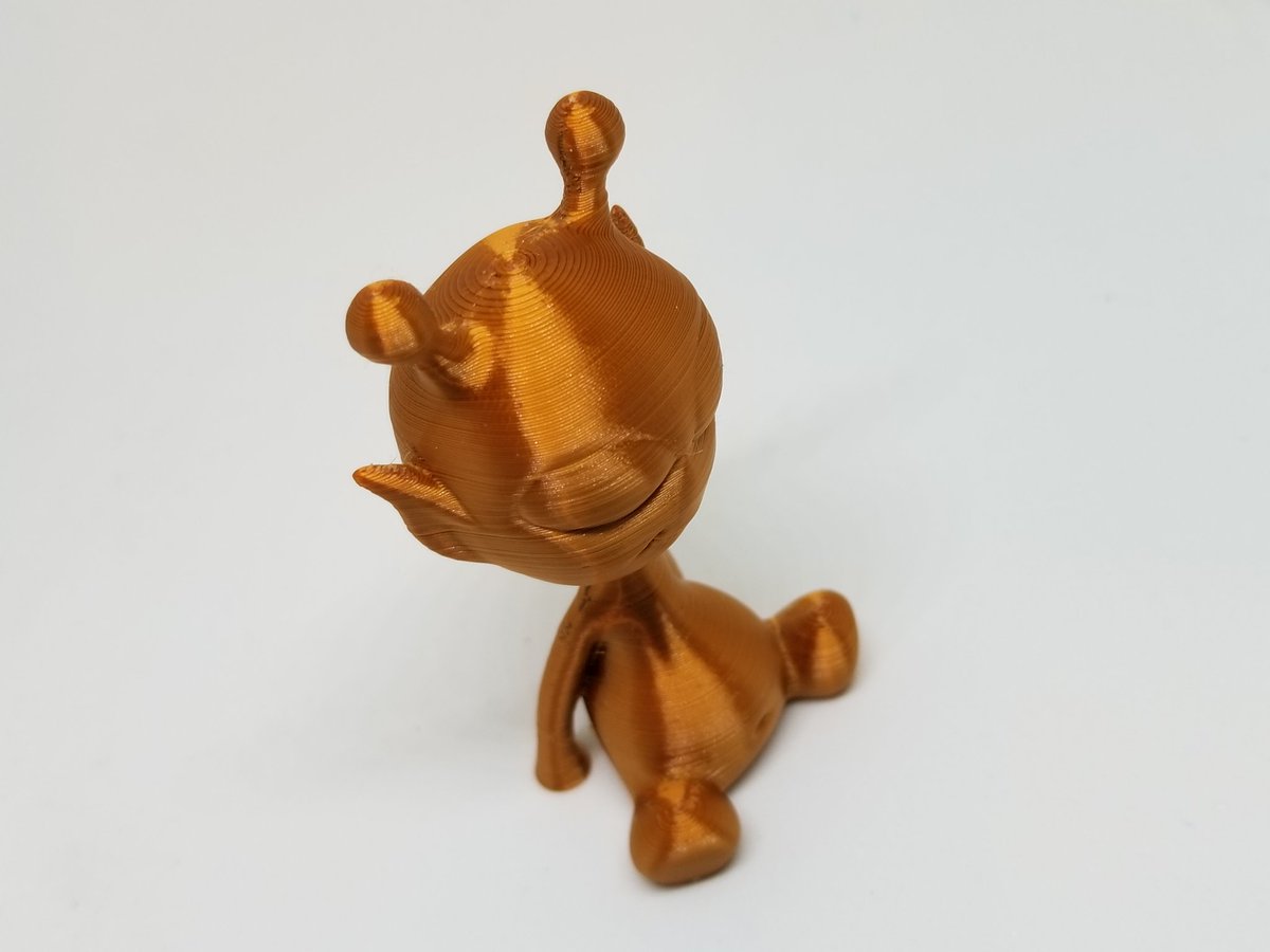 Good ol' trusty Alien! @hello3dprint Silk Copper PLA! For those who don't know, Hello3D is a supplier of awesome #3DPrinting filaments and is ONE of the upcoming suppliers of Alien3D filament. For now, they have a little selection on Amazon in the US alien3d.us/s/hello3d