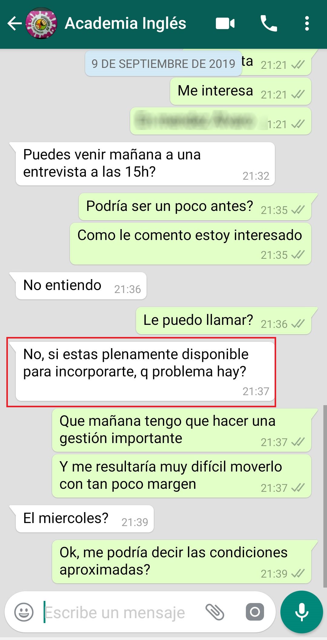 Cómo Se Escribe 39 En Inglés Mierda Jobs på Twitter: "Cuando estás buscando trabajo muchas empresas  piensan que estás por y para ellas. Piensan que pueden disponer de ti  cuando les da la gana. Mirad esta conversación con