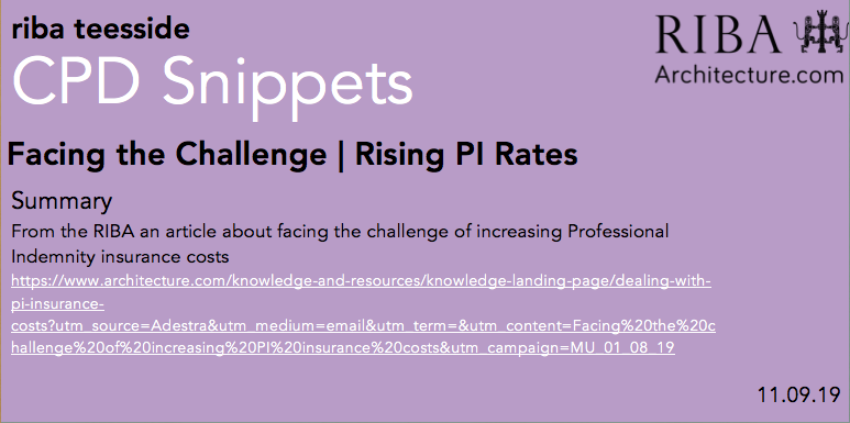 RibaTees's tweet image. Insurance not the most thrilling of topics but a necessity - this week our CPD snippet looks at the rising rates @RIBANE #architecture #PIinsurance architecture.com/knowledge-and-…