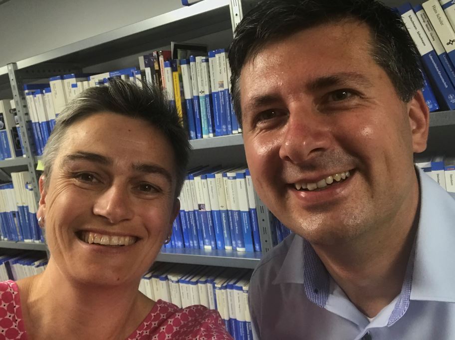 Today, Dr. Zbigniew Pianowski (KIT Karlsruhe Institute of Technology) visited our office in Weinheim to discuss with us his new book project, always great to see our authors! Pictured with Dr. Elke Masse, Executive Commissioning Editor. <a href="/zibilab/">ZibiLab</a> <a href="/KITKarlsruhe/">Shmoopy</a>