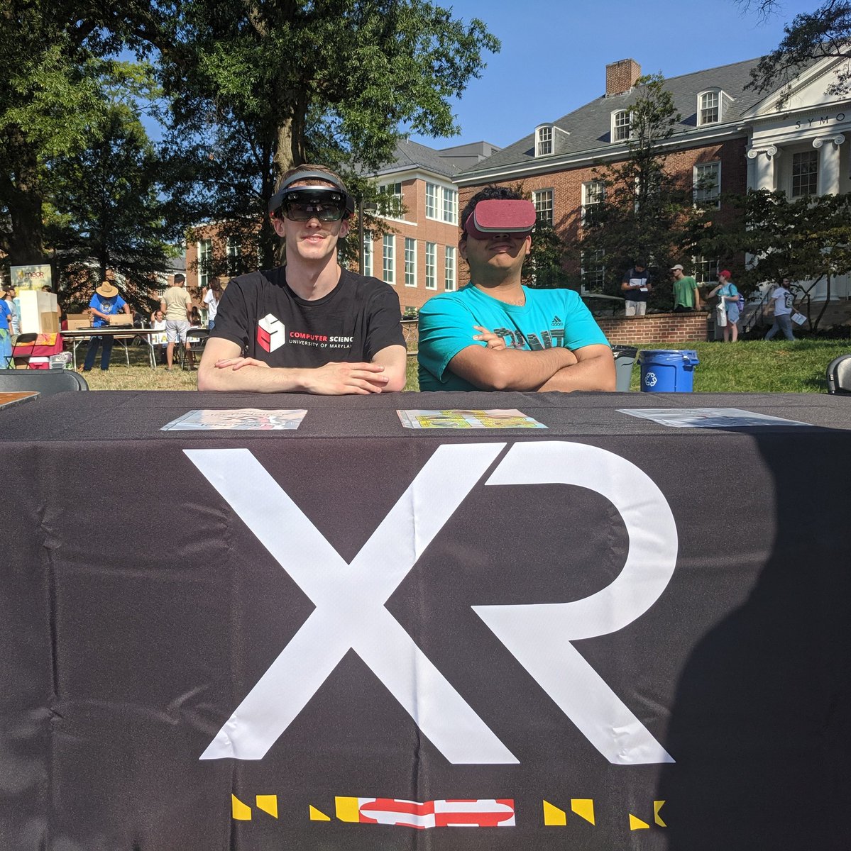 _RealityHacks's tweet photo. Come check us out at the @UofMaryland's #FirstLookFair! We're at booth G26 along with @umdxrclub. #XR https://t.co/eywecqkAbn