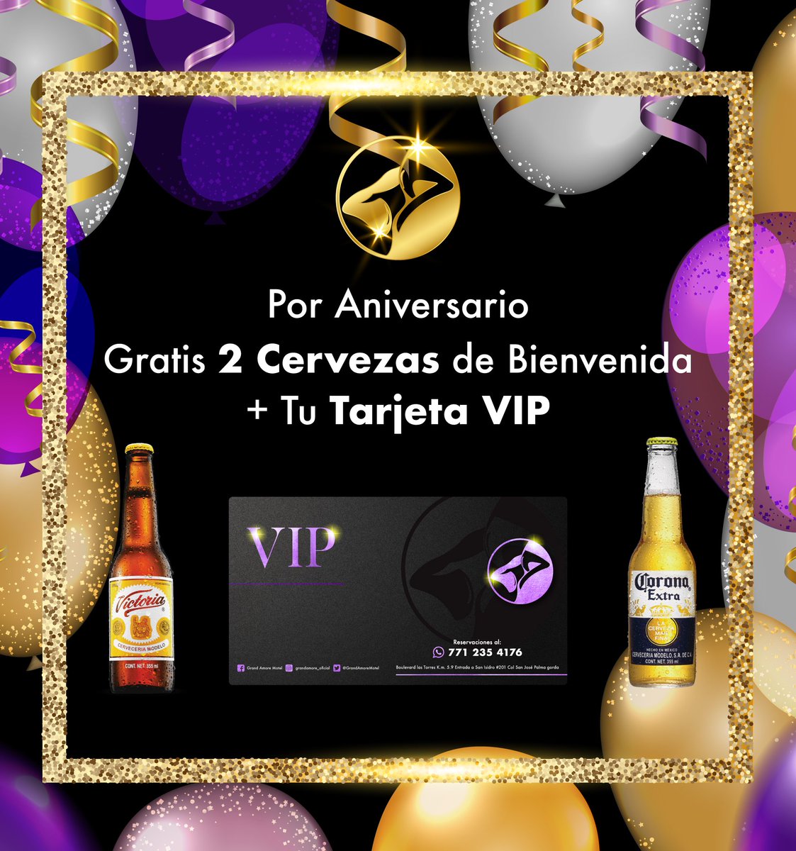 GrandAmoreMotel's tweet photo. Ya lo saben, los esperamos este jueves para celebrar nuestro primer aniversario y disfrutar de las sorpresas que tenemos para todos! 🥳🥳🥳 https://t.co/sH0hrOZyXP