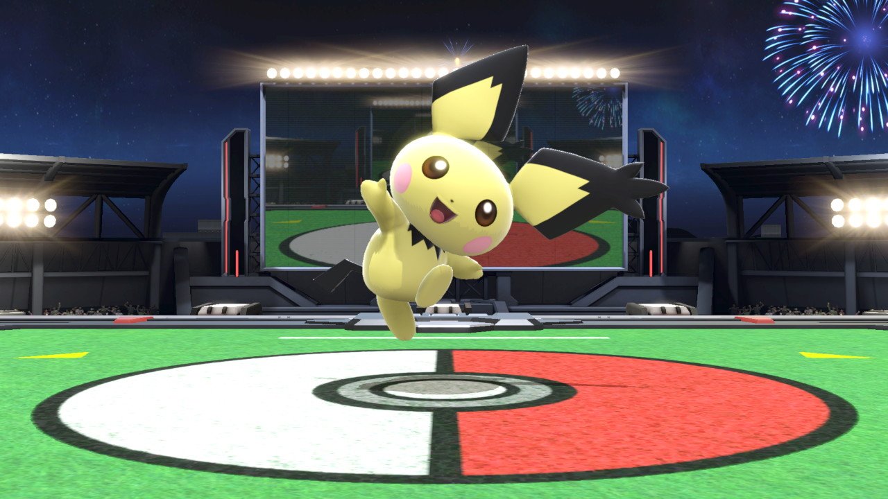 スマブラsp内要素 記念日アカウント ポケットモンスター ハートゴールド ソウルシルバー が10周年を迎えました 映画にてゲスト出演として登場した ギザみみピチュー は ゲームにおいては 映画前売券特典 ピカチュウカラーのピチュー を本作に